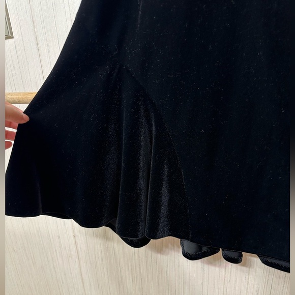 Alex Evenings Velvet Skirt 2X Flared Side Hem Elastic Waist - Picture 2 of 7